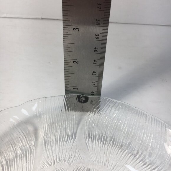 Arcoroc Fleur Canterbury Crocus Set 5 Glass Dessert Plates Textured Floral - Picture 4 of 5